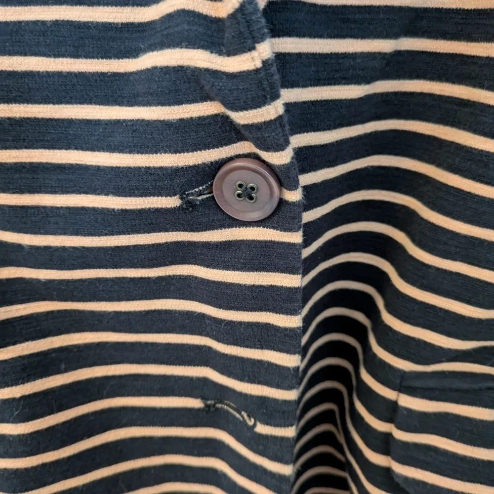J. Crew Black and Tan Striped Collar Shirt